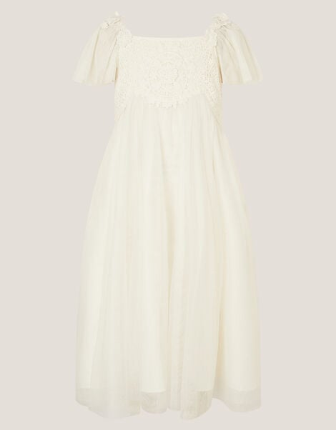 Starla Lace Tulle Dress, Ivory (IVORY), large
