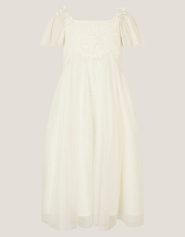 Starla Lace Tulle Dress, Ivory (IVORY), large