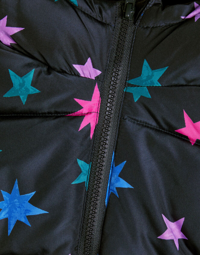 Star Print Puffer Jacket, Multi (MULTI), large