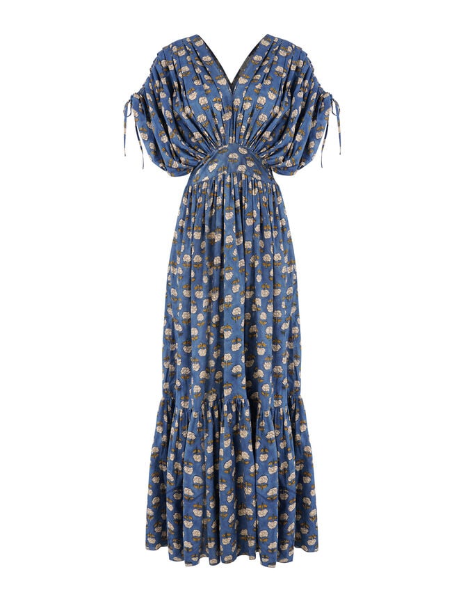 Pitusa Clara Block Print Maxi Dress, , large