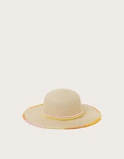 Sunset Stitch Floppy Hat, Multi (MULTI), large