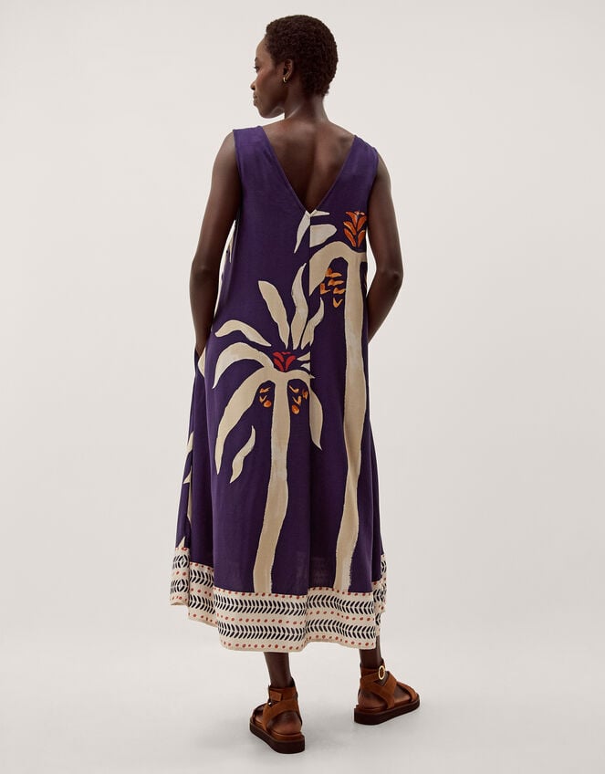 Paloma Sleeveless Midi Dress, Blue (NAVY), large