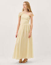 Texas One Shoulder Prom Dress, Yellow (LEMON), large