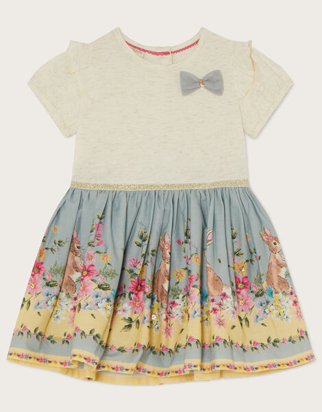 Baby Bunny Floral 2-in-1 Dress, Blue (BLUE), large