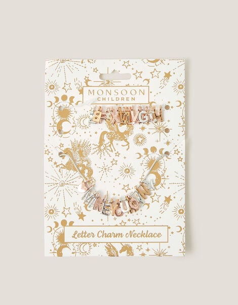 Make Your Own Letter Charm Necklace Set, , large