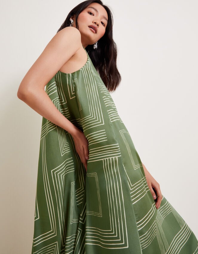 Anica Maxi Dress, Green (KHAKI), large
