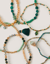 7-Pack Bead Stretch Bracelets, , large