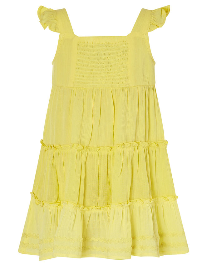 Baby Sunshine Tiered Dress, Yellow (YELLOW), large