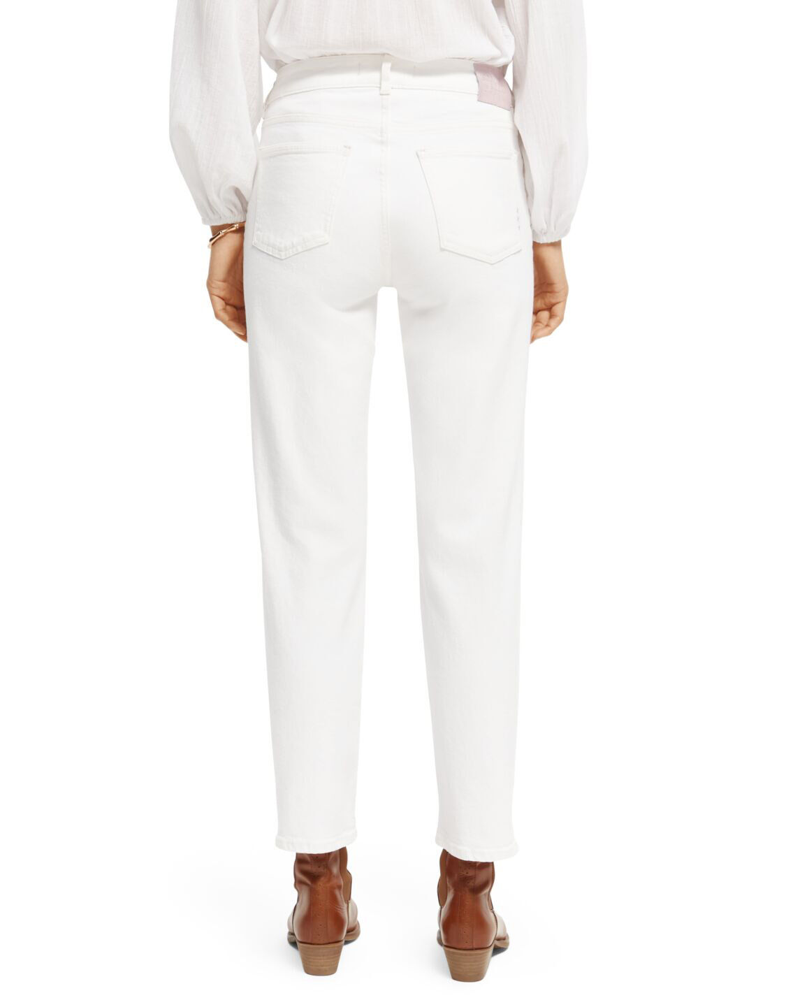 Scotch and Soda Sky Straight Jeans Regular Length White