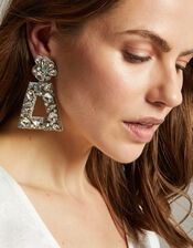 Statement Gemstone Drop Earrings, , large