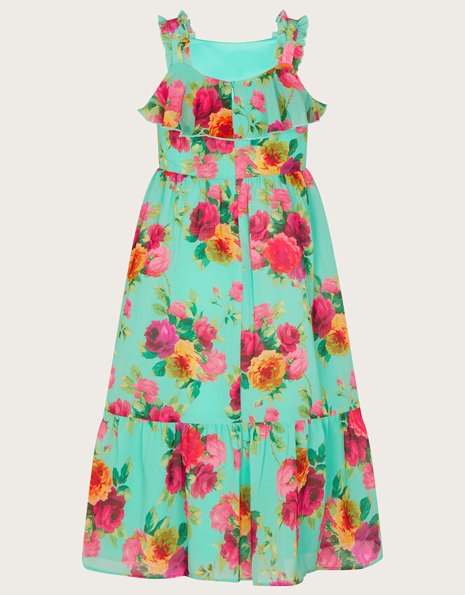 Ida Floral Print Maxi Dress, Green (GREEN), large