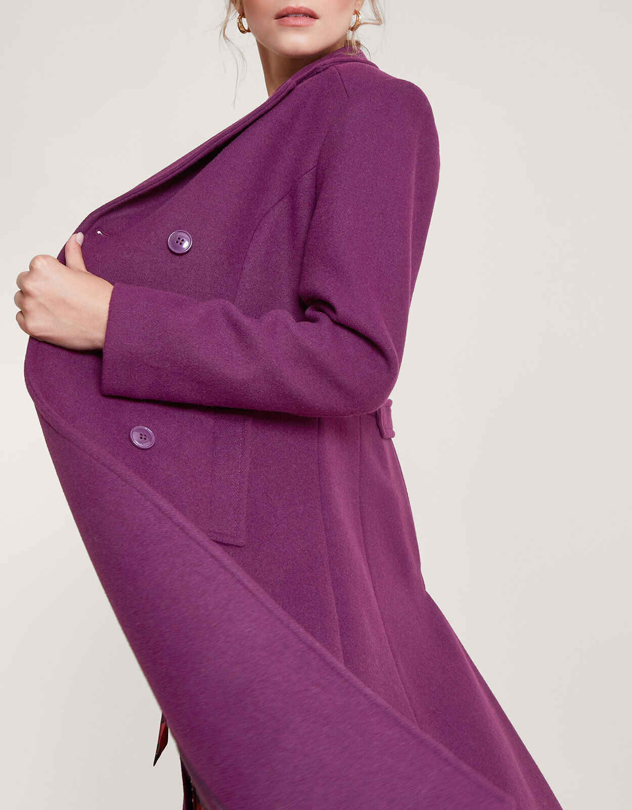 Monsoon purple coat cheap
