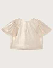 Rya Shimmer Top, Gold (GOLD), large