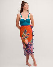 Sabrina Two Tone Swimsuit, Teal (TEAL), large