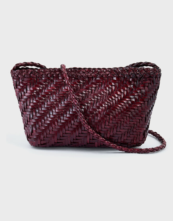 Ellyla Sia Woven Leather Crossbody Bag, , large