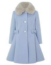 Blue Bow Coat, Blue (BLUE), large