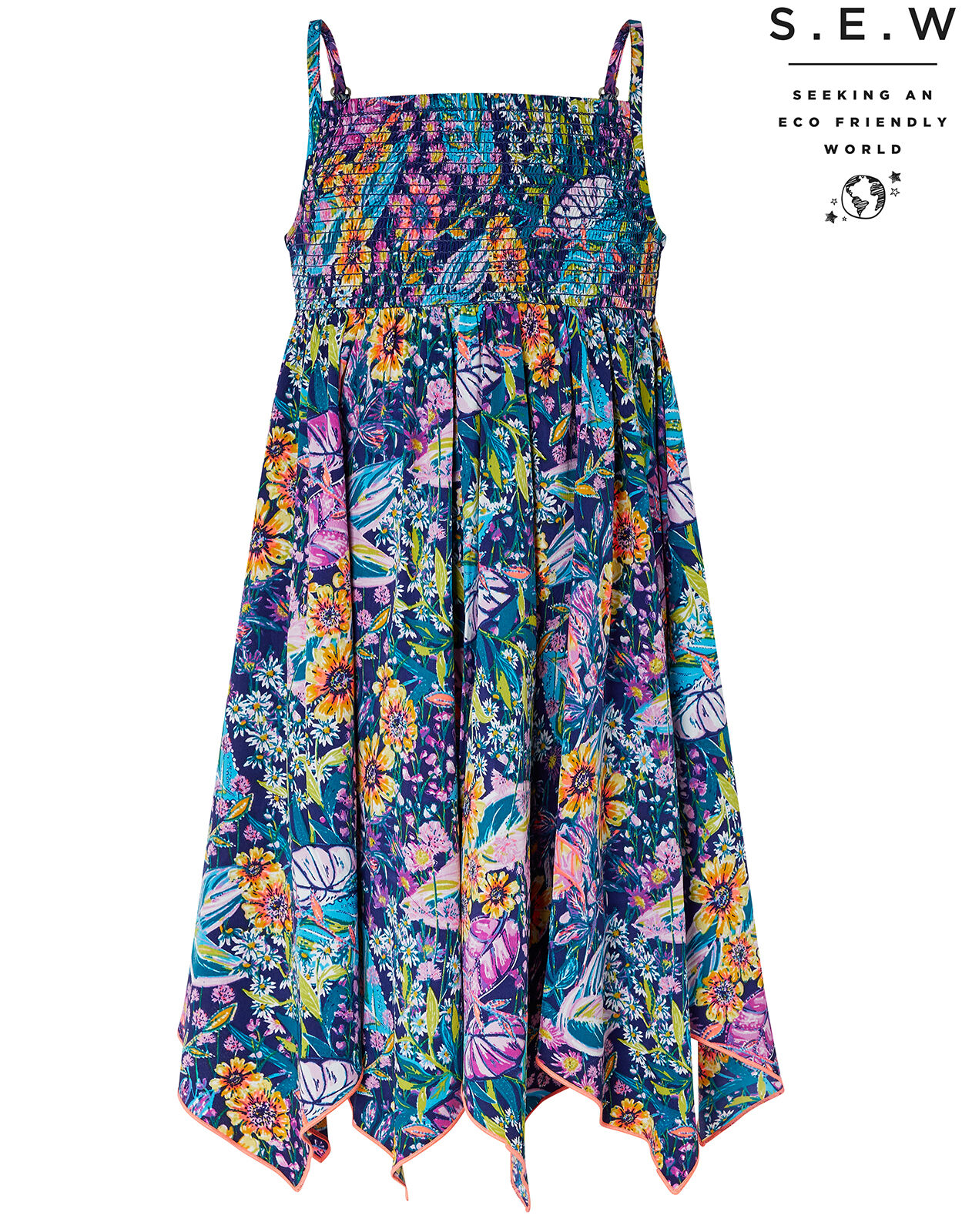 polyester floral dress
