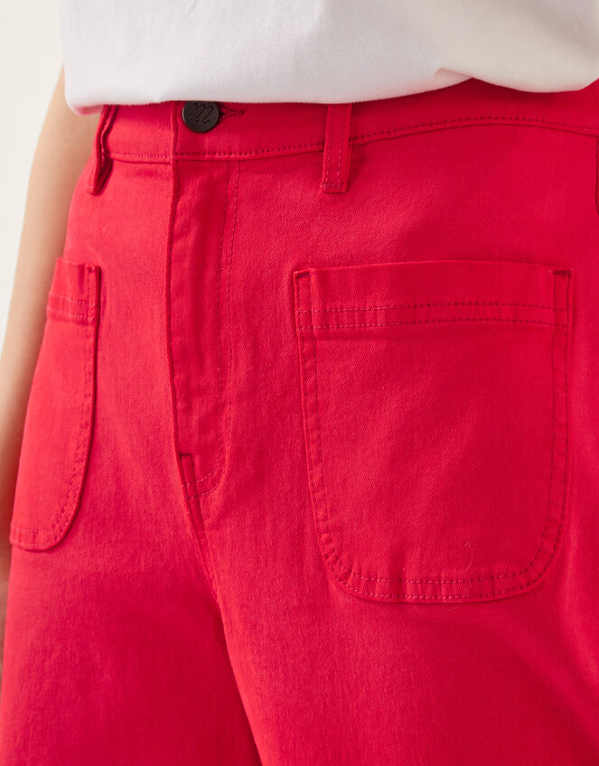 Arlo Regular Crop Jeans, Red (RED), large