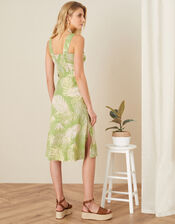 Palm Print Dress , Green (GREEN), large