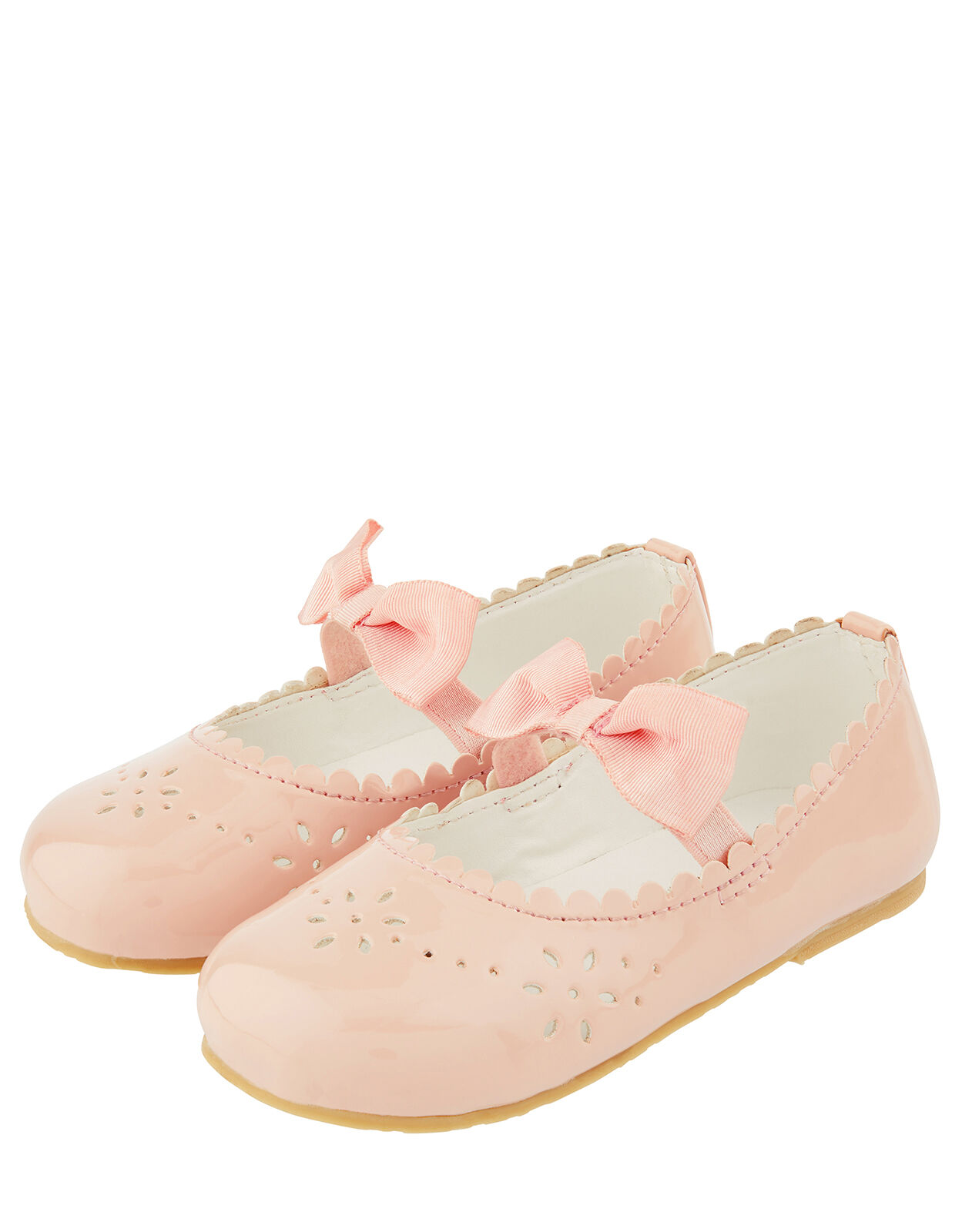 pink patent baby shoes