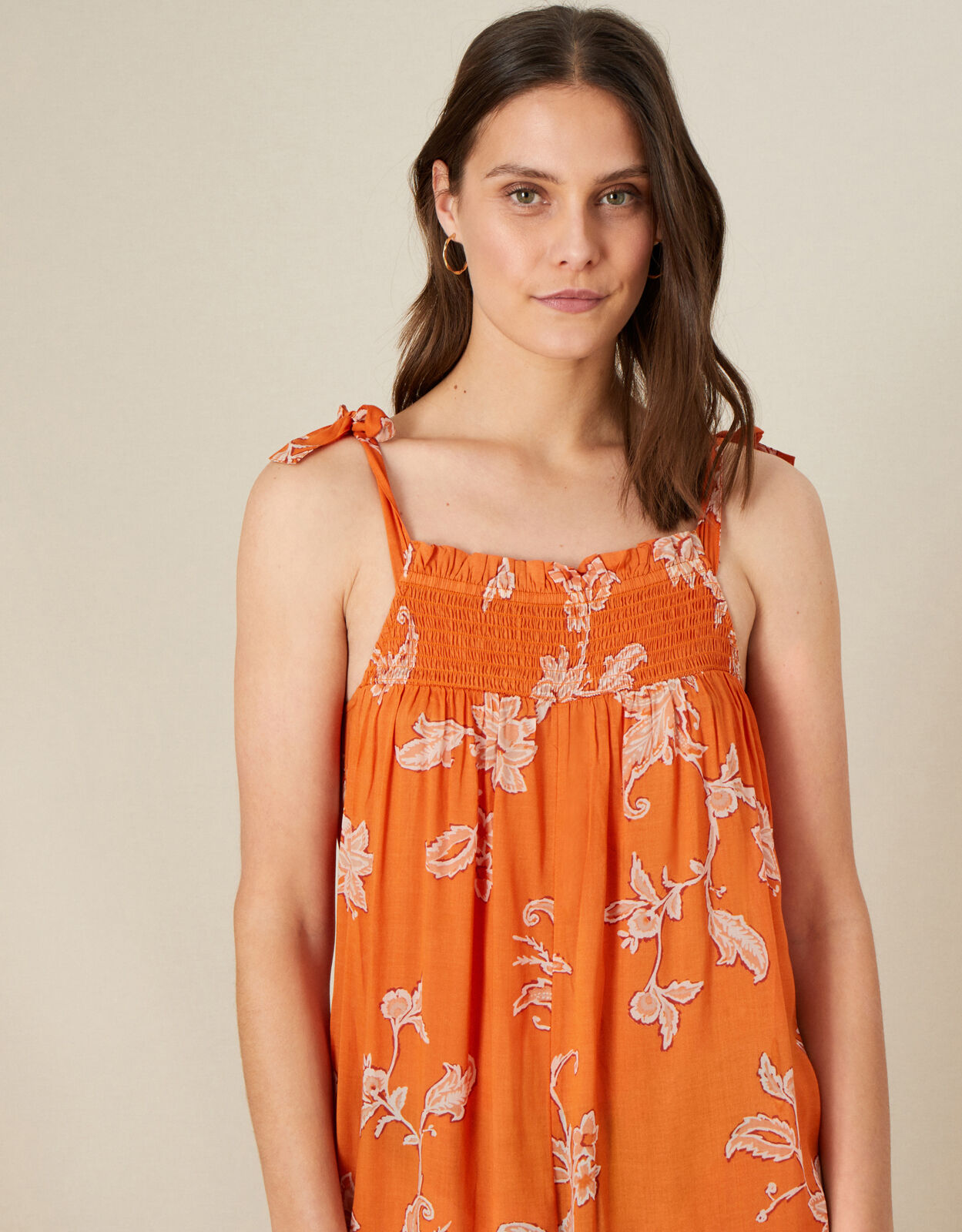 Monsoon online orange jumpsuit