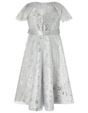 Millie Sequin Party Dress, Silver (SILVER), large