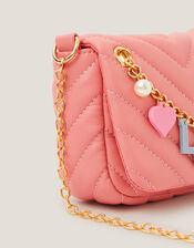 Love Charm Quilted Bag, Pink (PINK), large