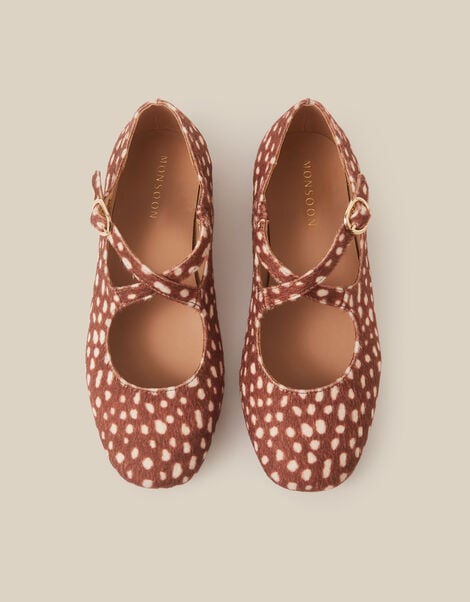 Dana Bambi Mary Jane Ballet Flats, Natural (NEUTRAL), large