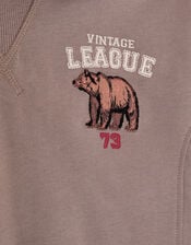 League Hoodie & Shorts Set, Brown (BROWN), large