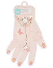 Amore Heart Diamante Linked Bracelet and Ring, , large