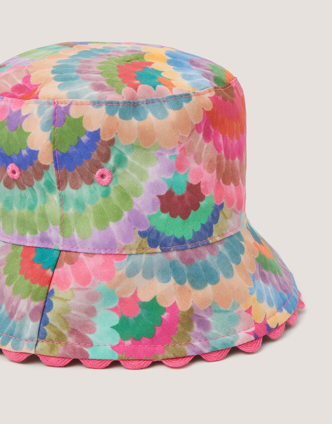 Rainbow Fan Print Bucket Hat, Multi (MULTI), large