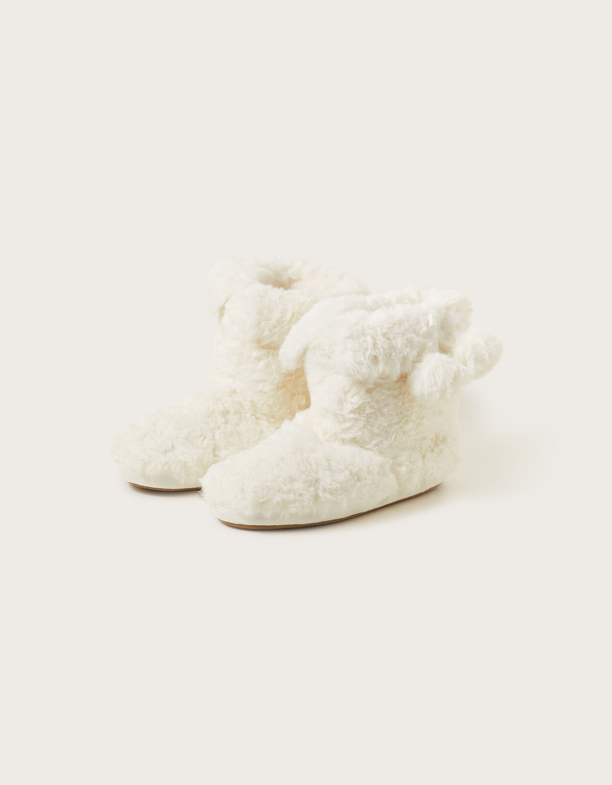 White fluffy slipper boots store