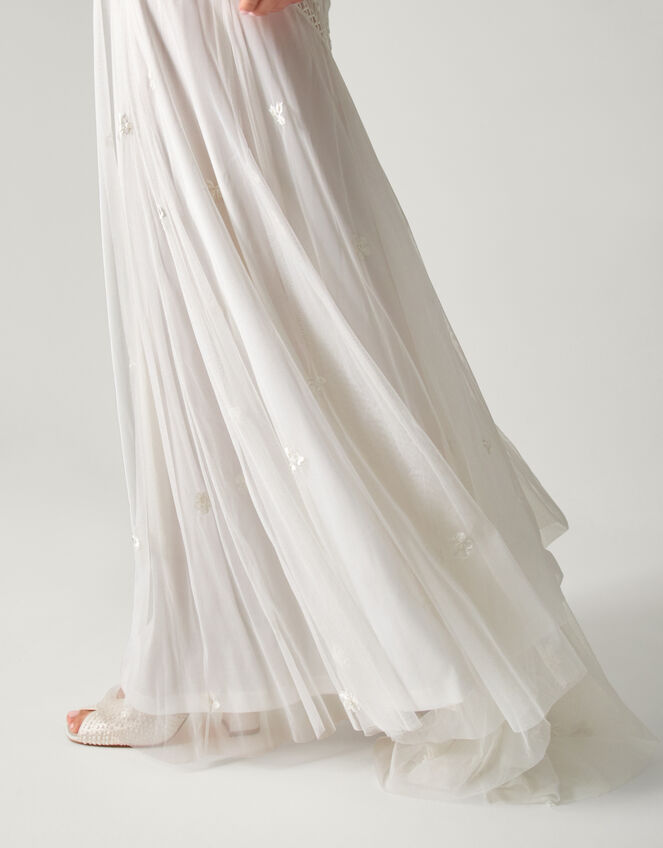 Josette Embellished Maxi Wedding Dress, Ivory (IVORY), large