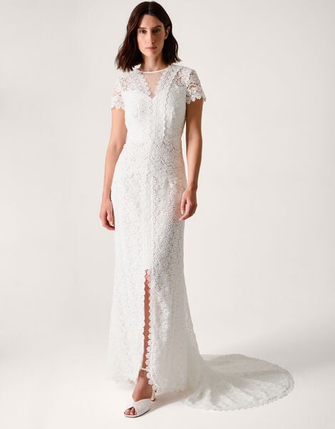 Sienna Lace Maxi Wedding Dress, Ivory (IVORY), large