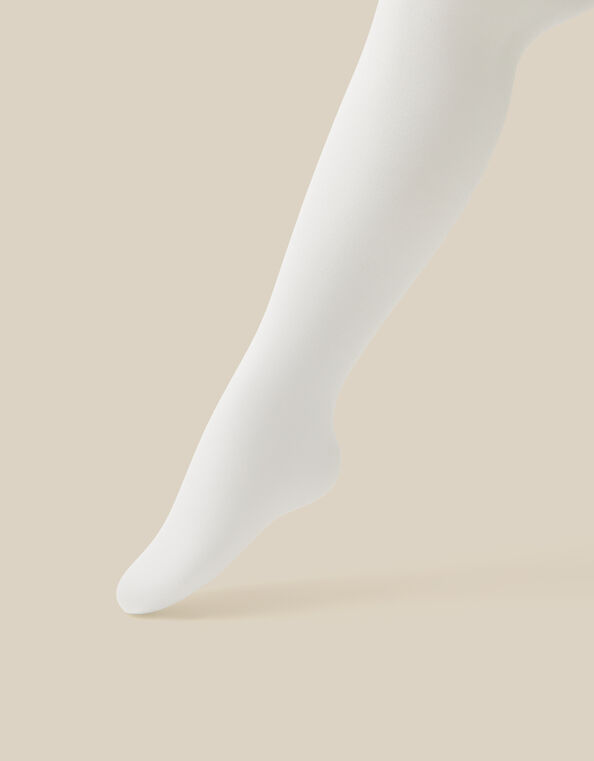 2-Pack 30 Denier Sheer Tights, White (WHITE), large