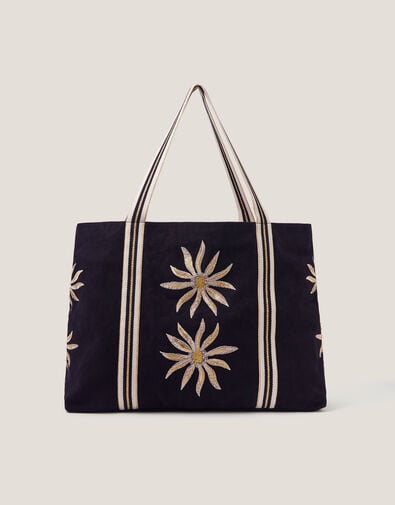 Tashie Sun Embroidered Tote Bag, , large