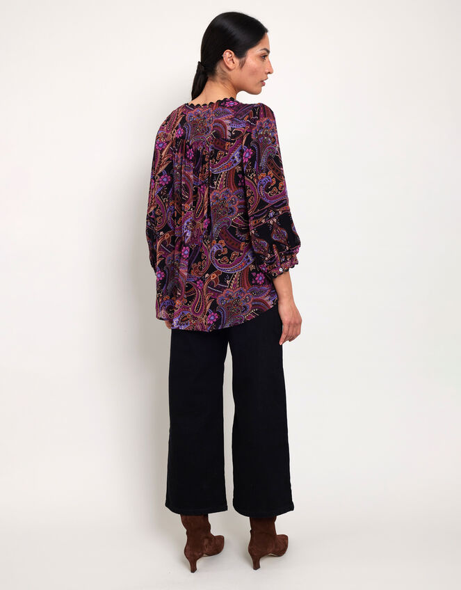 East Paisley Print Blouse, Multi (MULTI), large