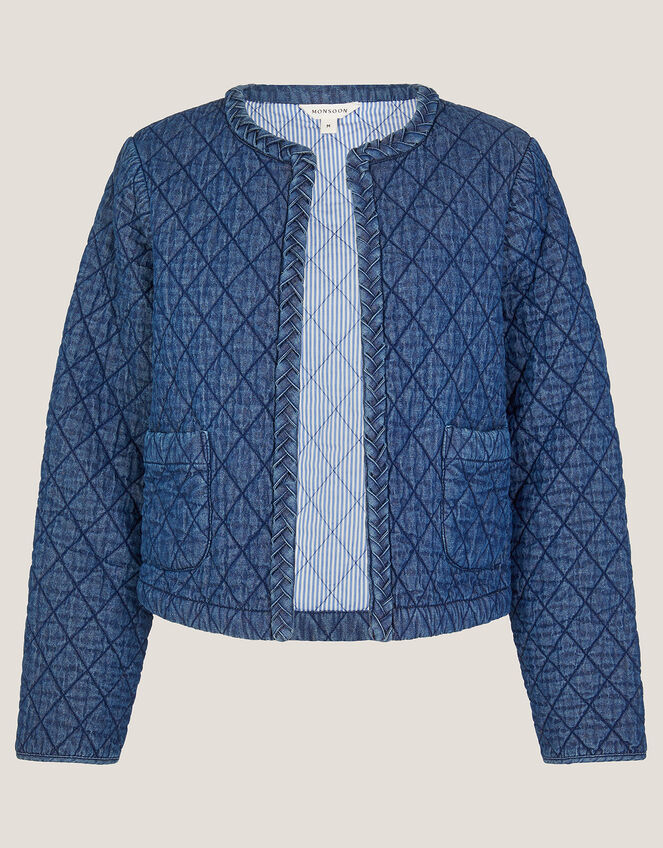 Martha Denim Plait Jacket , Blue (DENIM BLUE), large