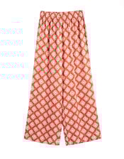 Chinti & Parker Sun Print Wide Leg Trousers, RED BRICK, large