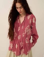 East Kris Hand Batik Blouse, Pink (PINK), large