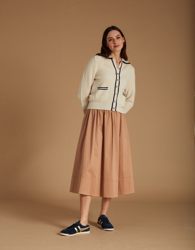 Mirla Beane Cecilia Cashmere Cardigan, Cream (CREAM), large