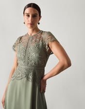 Monica Lace Bridesmaid Dress, Green (PALE GREEN), large