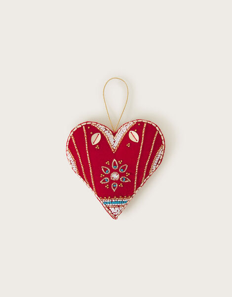 Embellished Heart Hanging Decoration, , large