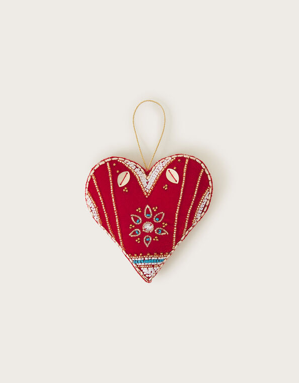 Embellished Heart Hanging Decoration, , large
