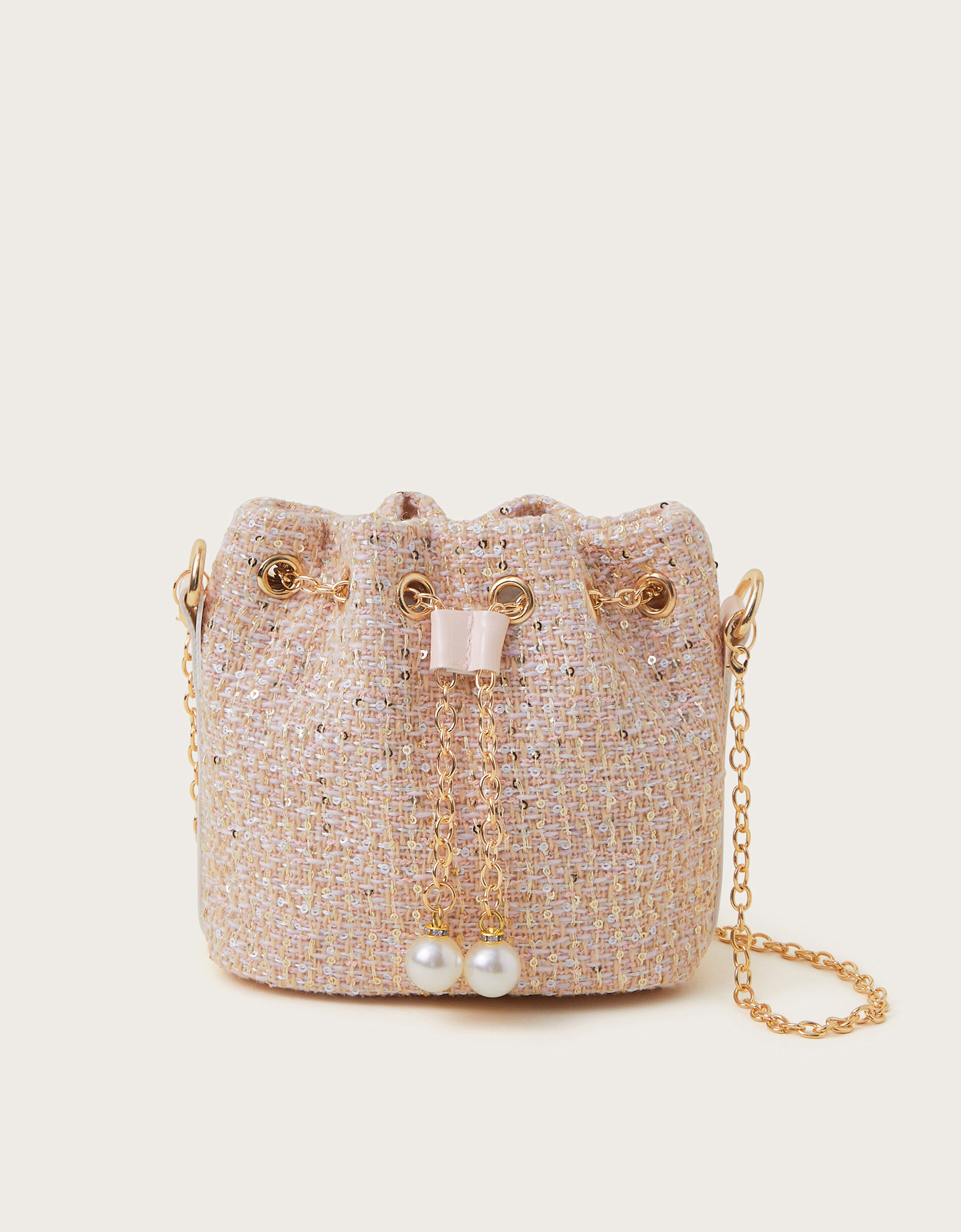 Tweed bucket bag outlet