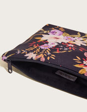 Florita Floral Print Zip Pouch, , large