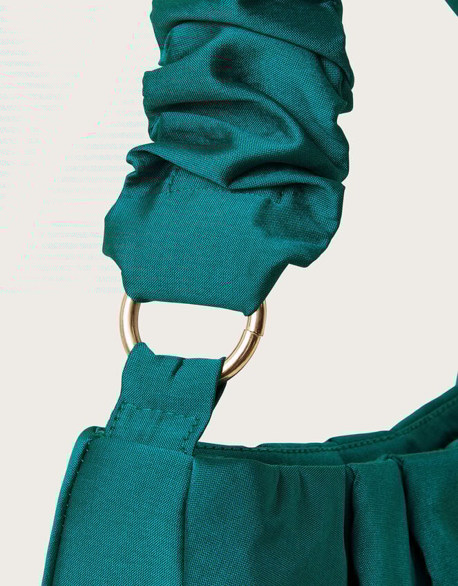 Milly Ruched Taffeta Bag, , large