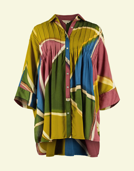 East Lailah Hand-Painted Shirt Multi, Multi (MULTI), large