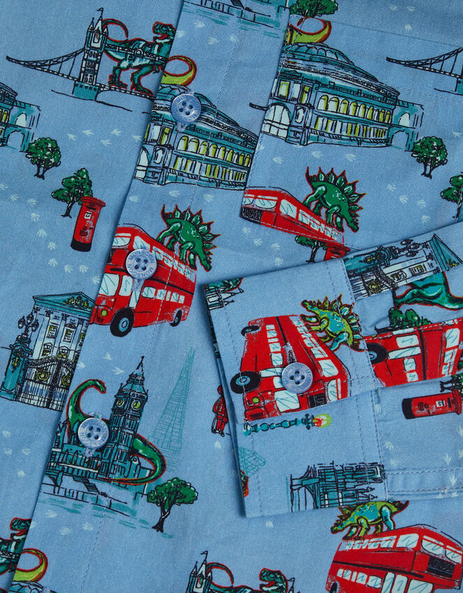 London Print Shirt , Blue (BLUE), large