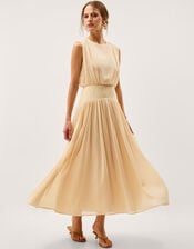 Georgia Drop Hem Maxi Dress, Yellow (YELLOW), large